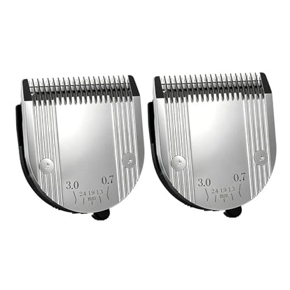 5 in 1 Blades Adjustable Dog Grooming Replacement Blades | Compatible with Wahl Animal Clipper Arco, Bravura, Chromado, Creativa, Figura, and Motion Pet, Dog, and Horse (Silver/2PC) - color: Silver-2Pack