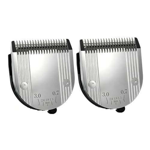 5 in 1 Blades Adjustable Dog Grooming Replacement Blades | Compatible with Wahl Animal Clipper Arco, Bravura, Chromado, Creativa, Figura, and Motion Pet, Dog, and Horse (Silver/2PC) - color: Silver-2Pack