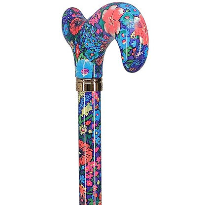 Royal RC Canes Walking Sticks for Men and Women - Stylish Designer Fashionable Adjustable Derby Canes - Lightweight Aluminum Cool Walking Sticks with HD Patterns - color: (Multicolor) Deep Blue/Navy