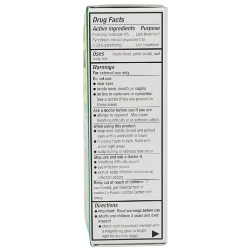 Mata Piojos Lice Shampoo, Maximum Strength Treatment, 2-Pack | Eliminates Head and Body Lice, 2 Fl Oz, Includes Comb, For Kids and Adults