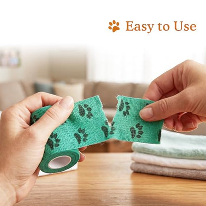 Self Adhesive Bandage Wrap, Medical Vet Tape in First Aid Kit - color: Dusk Mirage, size: 6 Count (Pack of 1)