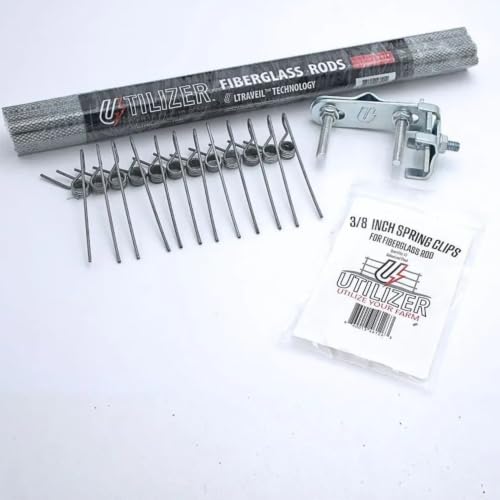 Utilizer Electric Fence Extension Stand-Off Kit – 1/4 Mile T-Post Bundle - size: 30"Rods - 1/4 Mile