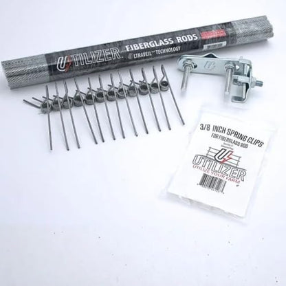 Utilizer Electric Fence Extension Stand-Off Kit – 1/4 Mile T-Post Bundle - size: 15"Rods - 1/4 Mile
