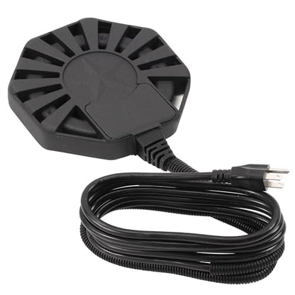 500Watt Outdoor Aluminum Cast Pond De-icer, Thermostatic Control Bird Bath Heater,Chicken Water Heater,Stock Tank Heater for Livestock Poultry Cows,Horses,Birds,Wildlife Drinking for Winter