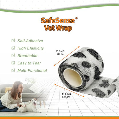 6 Pack Vet Wrap Cohesive Bandages Self-Adhesive Bandage Wrap - color: Furprint