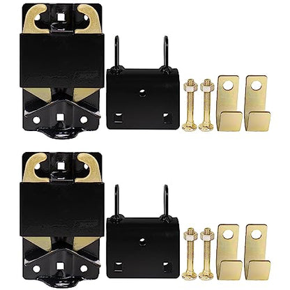 Two Way Lockable Gate Latch, Black. Perfect for Farms, Pastures, and Ranches. Part Number S16100100 (Big Black 2PACK) - size: BIG BLACK 2PACK