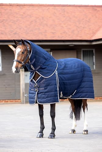 LeMieux Kudos Stable Blanket 100g - 1000D Ripstop - Stain Repellent Outer - Horse Rug - Navy - 6ft6 (78in) - size: 78"