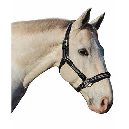 Henri de Rivel Replacement Throat Latch for Mono Crown Bridles - color: Black w/ Black Crystal, size: Cob