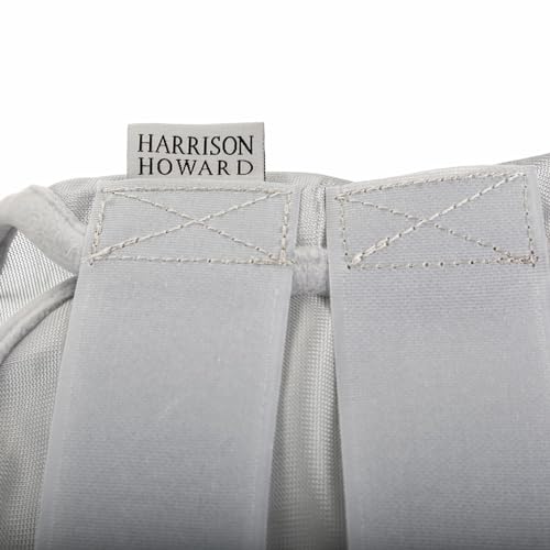 Harrison Howard CareMaster Horse Fly Mask Large Eye Space Standard Moonlight Silver Medium Cob - color: Moonlight Silver, size: Cob (Medium)