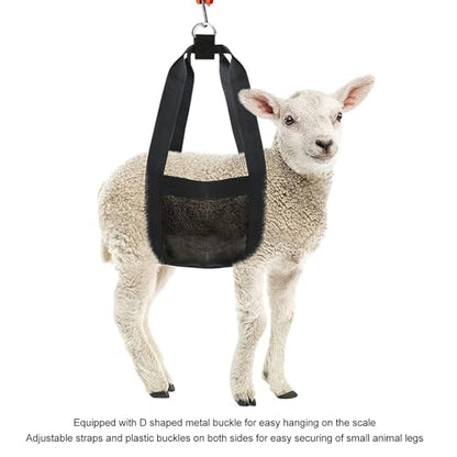 Haofy Animal Weighing Sling High Toughness Easy to Scale Bag Sling for Lambs Goats Alpacas Newborn Livestock Dogs, Dog Lifting Harness Pet Supply