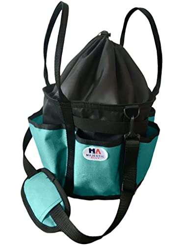Majestic Ally horse Grooming Organizer Tote Bag - color: Turquoise