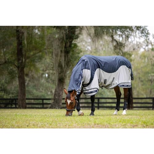 LeMieux Arika Shower-Tek Fly Blanket, Navy, 75" - size: 75"