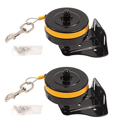 Lixit® Bracket Mount and Stake Retractable Leash Tie Outs for Dogs (Small (Pack of 2), Bracket) - size: Small (Pack of 2)