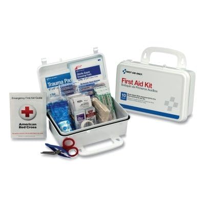 First Aid Only 6060 All-Purpose 10-Person Emergency First Aid Kit for Business, Worksite, Home, and Car, 57 Pieces - style: Aid Kit