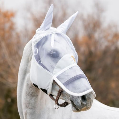 HORZE Kenya Long Nose Fly Mask - Bit of Blue - Horse
