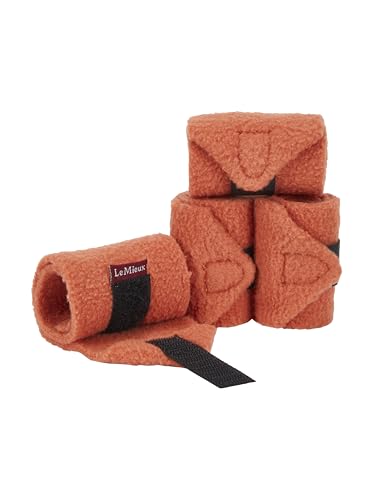 LeMieux Toy Pony Bandages for Toy Pony - Fleece - Simple Fastening - Suitable for Ages 3 Years + - Apricot - color: Apricot