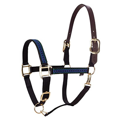 Equinavia Pegasus Adustable Breakaway Horse Halter - color: Blackwatch/Plaid, size: Cob