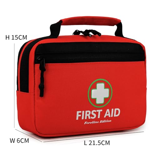 Handy Mini First Aid Kit Empty, First Aid Bag For Your Next Adventure, Emergency Kit For Home, Office, Vehicle, First Aid Supplies Organizer Bag For Travel Outing (Basic Edition)