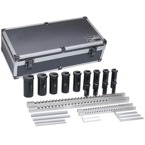 Accusize Industrial Tools No.70 Metric Hss Keyway Broach Set, 4 mm, 5 mm, 6 mm and 8 mm Keyway Size, Style B and C, 5100-0070