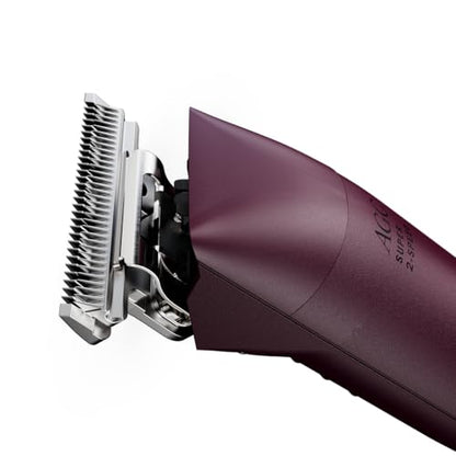 Andis 23330 AGC Super 2-Speed Horse Clipper, Includes T-84 Blade, Burgundy | Cool & quiet running, extra-wide detachable blade, professional horse & pet grooming clipper