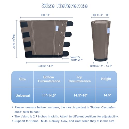 Fly Boots for Horses Set of 4, Loose Fitting Mesh Horse Fly Boots Leggings, Reduce-Stomping Adjustable Equine Leg Wraps & Socks, Stay Up Not Sag, No Rub (Camel) - color: Camel