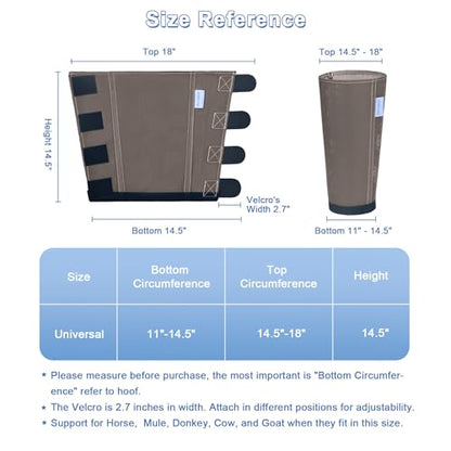 Fly Boots for Horses Set of 4, Loose Fitting Mesh Horse Fly Boots Leggings, Reduce-Stomping Adjustable Equine Leg Wraps & Socks, Stay Up Not Sag, No Rub (Camel) - color: Camel