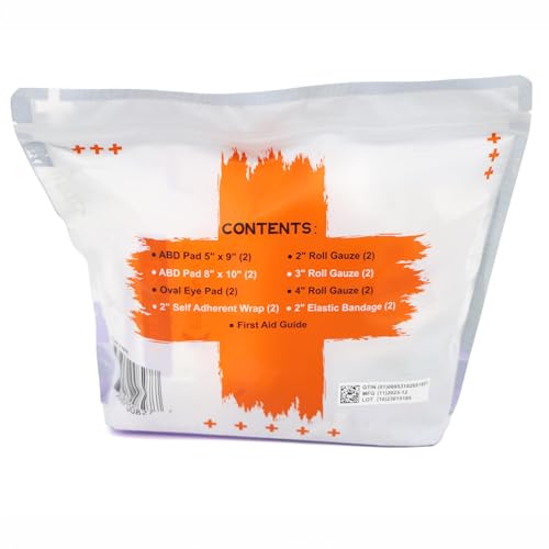 Lightning X Products New Improved Bandages - EMS/EMT Medical Gauze Bandage Refill Kit for First Responder First Aid Kit