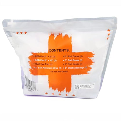 Lightning X Products New Improved Bandages - EMS/EMT Medical Gauze Bandage Refill Kit for First Responder First Aid Kit