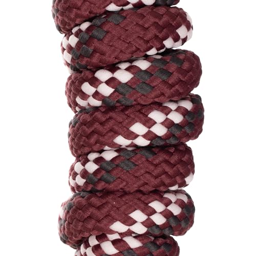 Equinavia Iris Soft 8' Lead Rope with Snap Buckle - Burgundy/White/Grey - One Size - color: Burgundy/White/Grey