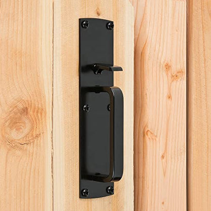 National Hardware Gate Thumb Latch, Steel, Black WeatherGuard™ Finish - size: 1 Count (Pack of 1)