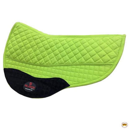 HILASON Western All Purpose Horse English Saddle Pad | All-Purpose - color: Lime Green