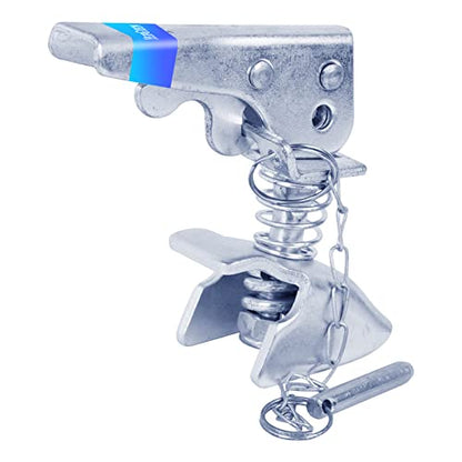 Trailer Coupler Latch 2 Inch 3500 lbs with Safety Chain | Zinc-Plated Locking Kit Designed for Boat, Camper and Utility Trailer Towing Applications - size: 2" 3,500 lbs with Chain