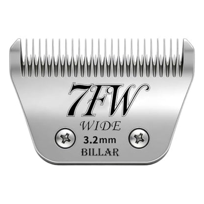 BILLAR®7FW Detachable Dog Grooming Wide Blades,Compatible with Andis,Oster A5,Wahl KM10 Series Clippers,Cut Length 1/8”(3.2mm) - size: 7FW