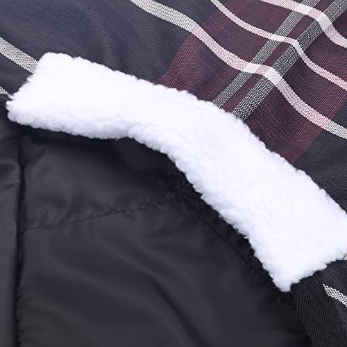 600D Mini Horse/Pony Blanket, 0g No-Fill Waterproof Turnout Sheet - color: Red Plaid, size: 48"