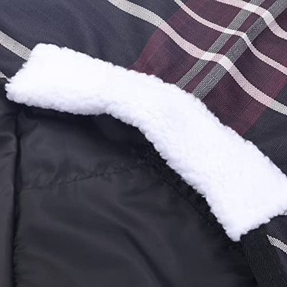 600D Mini Horse/Pony Blanket, 0g No-Fill Waterproof Turnout Sheet - color: Red Plaid, size: 48"
