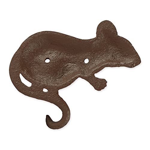 DII Cast Iron Decorative Wall Hook Set, Mouse, 2 Count - size: Mouse