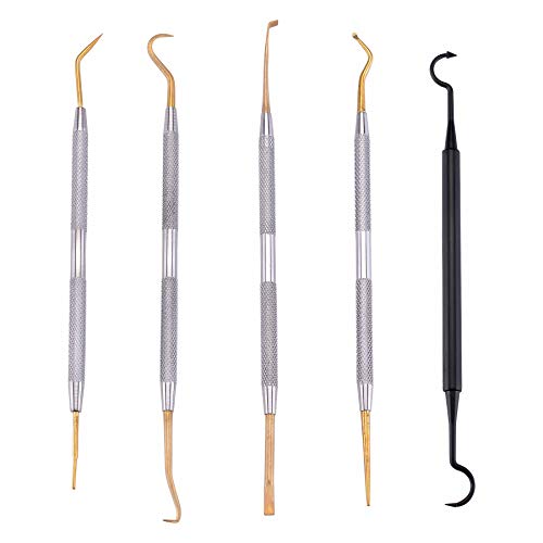 BOOSTEADY Stainless Steel Gunsmith Armorer Pick Set Cleaning Picks & Double-End Brushes