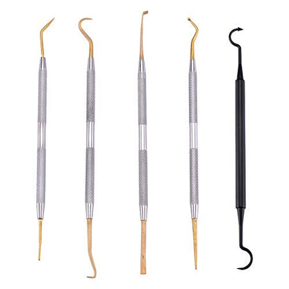BOOSTEADY Stainless Steel Gunsmith Armorer Pick Set Cleaning Picks & Double-End Brushes