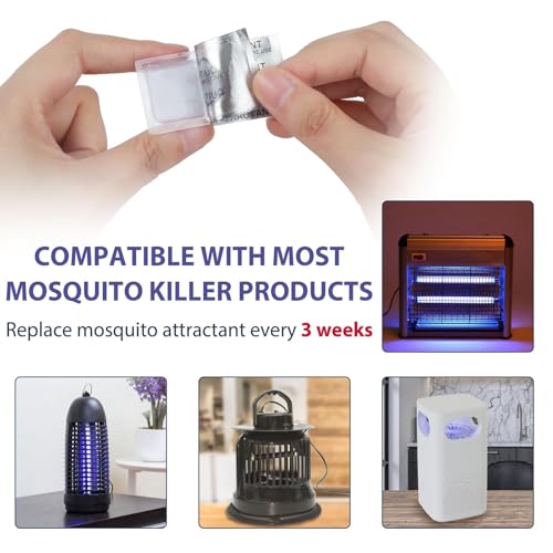 4 Mosquito Attractant Bait Refill Lure for Bug Zapper, Compatible All Trap - size: 4 pack