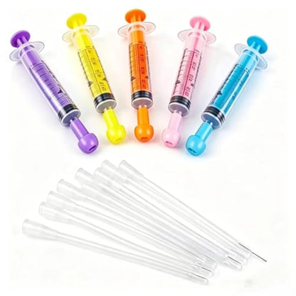 Puppy Tube Feeding Kit, 5 Sets Pet Feeding Syringes with Soft Feeding Tubes, Reusable Kitten Feeding Supplies for Puppies, Kittens, Rabbits, Birds, Goats and Small Animals