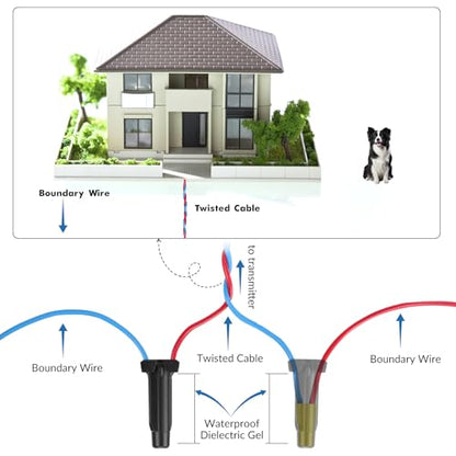20 Pack Direct Bury Waterproof Wire Splice Kit with P11 Wire Nuts 18-10AWG, Electrical Wire Connectors for Landscape Light, Irrigation Valves, Wet Location Installation