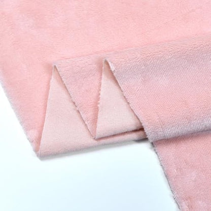 Surf turtle Light Pink Super Soft Minky Fabric by The Yard, 36"x60" - color: Light Pink