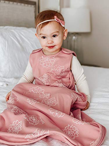 Woolino 4 Season Ultimate Baby Sleep Sack, Merino Wool Baby Sleeping Bag, Organic Cotton Outer, Adjustable 2-24 Months Size Fits Infants & Toddlers - Succulent - color: Succulent