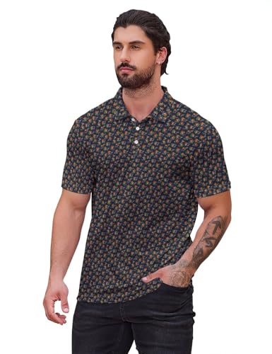 Funny Golf Shirts for Men, Quick Dry Moisture Wicking Polo Shirts - color: Angry Golfer2, size: Medium