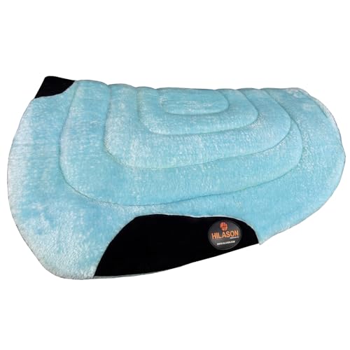 HILASON Western Endurance All Purpose Horse Fleece Saddle Pad - color: Turquoise