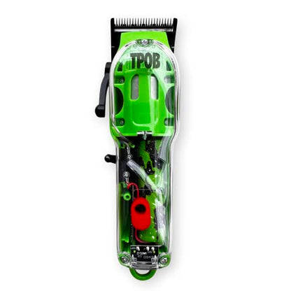 TPOB Slime 2 Barber Hair Clippers Trimmer Shaver Set for Men with Matte case and X Fade Blade (Gr) - color: Gr