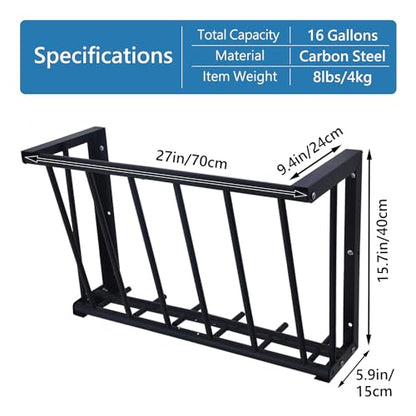 2Pcs Wall Mount Hay Rack 16 Gallon - size: 16INCH(2PCS)