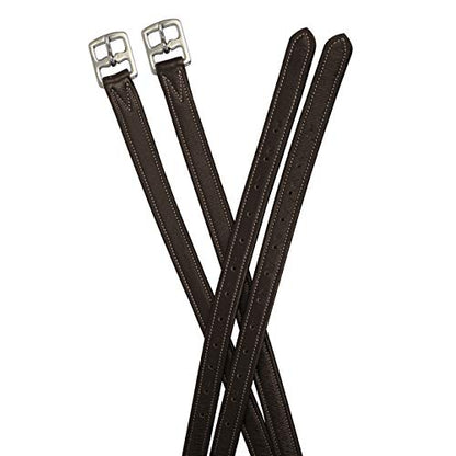 Soft Leather Stirrup Leathers with Stainless Steel Hardware, These 1" Wide Leathers Come with a One-Year Warranty.-Pair - color: Havana, size: 60" (Extra Long)