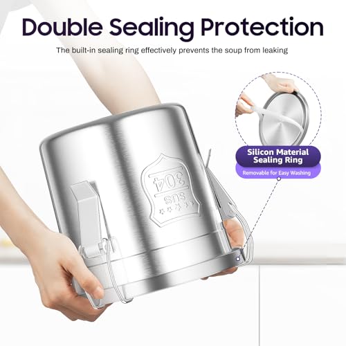 6L Stainless Steel Airtight Canister Rice Cereal Grain Canisters Container Food Oil Sugar Milk Storage Bucket w/Handles+Lid Cylinder Jar for Household Kitchen Bar Restaurants Silver (6L) - color: 6L