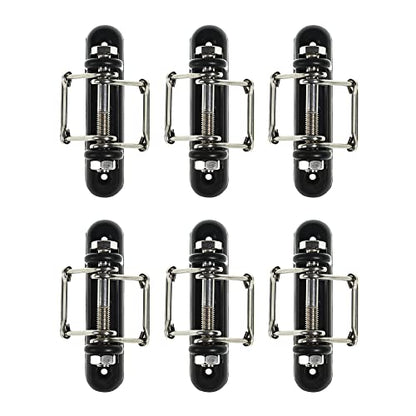 Electric Fence Tape Corner/Ends Insulator with Buckles, 6 Pack | Wood Post Tape Connector, With Screw, For Polytape up to 40mm
